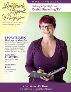 Lemonade Legend Magazine Featuring Christine McKay